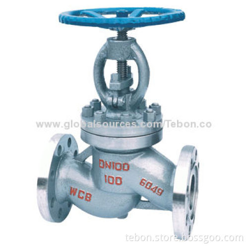 Cast Steel Globe Valve/Stop Valve, DN15-600, Pressure 1.0-42MPa
